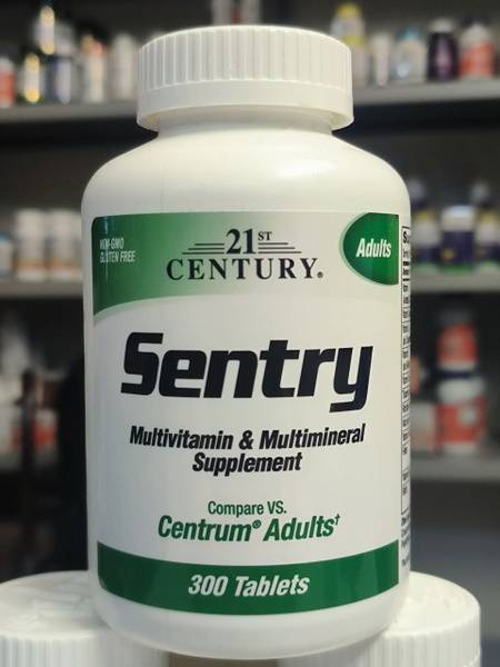 21st Century Sentry Multivitamin & Multimineral Supplement, 300 Tablets 300 Count