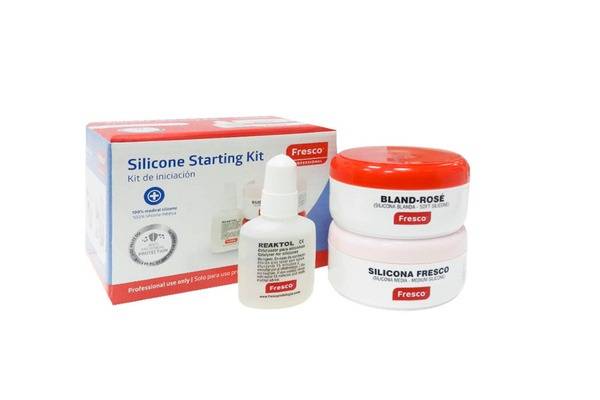 Fresco Podologia Orthosis Silicone Starter Kit (100g Bland Rose + 100g Fresco + 20ml Catalyst)