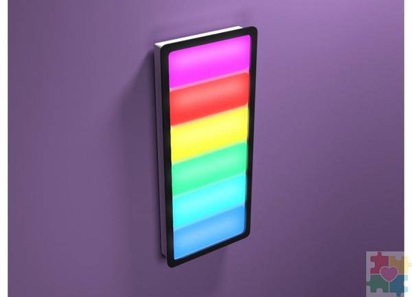 Inkliuziv Light and Sound Panel 'Light Stair' 6 Cells