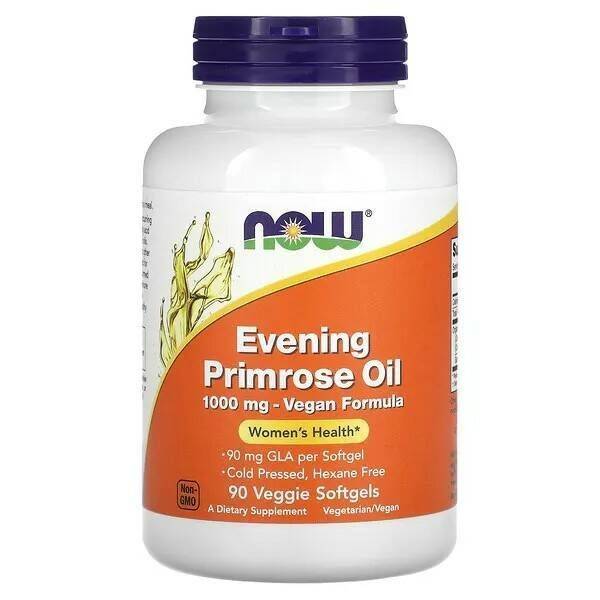 NOW Foods Evening Primrose Oil Dietary Supplement, 1000 mg, 90 Capsules
