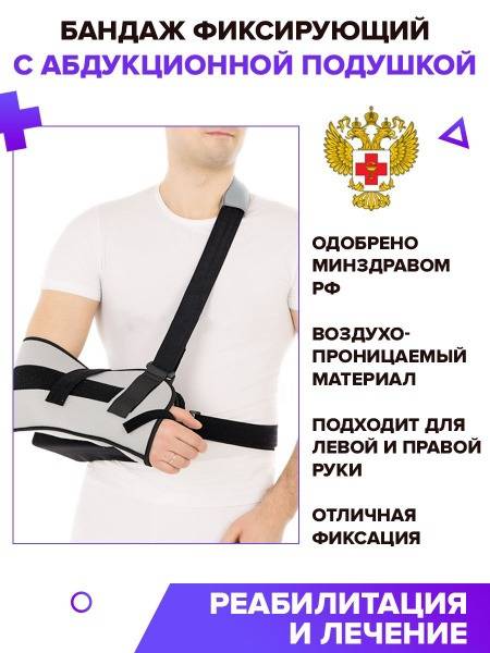 Trives Shoulder Joint Brace with Abduction Pad Size L Gray