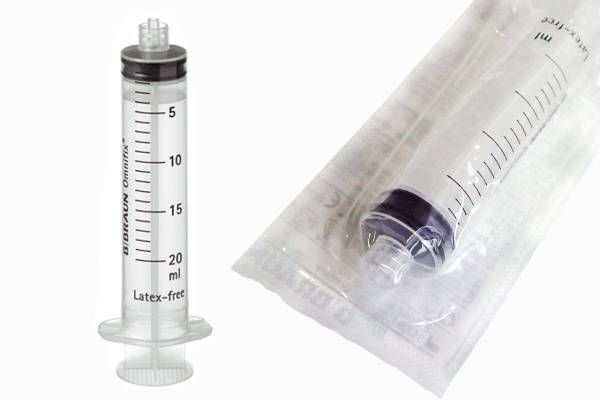 B.Braun Omnifix Luer Lock Solo 20 ml Syringe, Sterile, 1 Piece