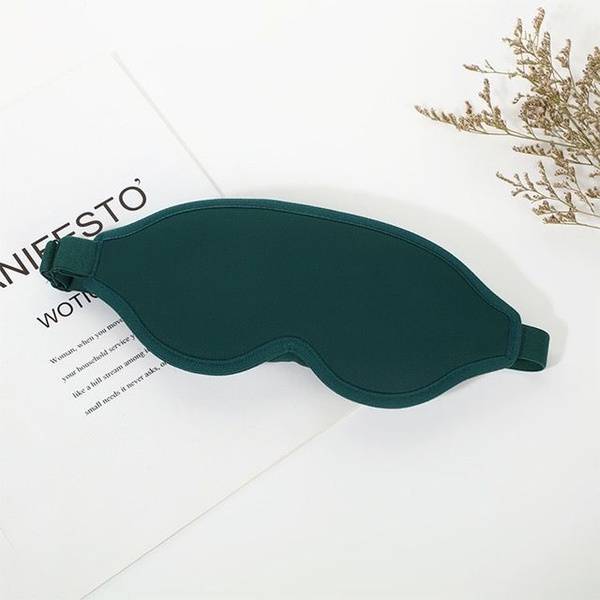 WinterShop Basic Collection Sleep Mask 3D Anatomical Emerald 1 pc, 100% Silk