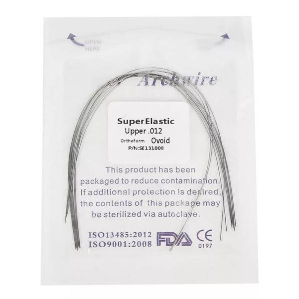 NeoHealth Super Elastic Ovoid Form NiTi Titanium Thread 012 Size 10 Pack 10 Count