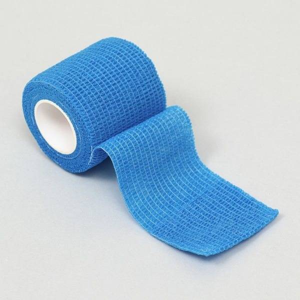 LISIK. Self-Adherent Bandage, 5 cm x 4.5 m, Blue