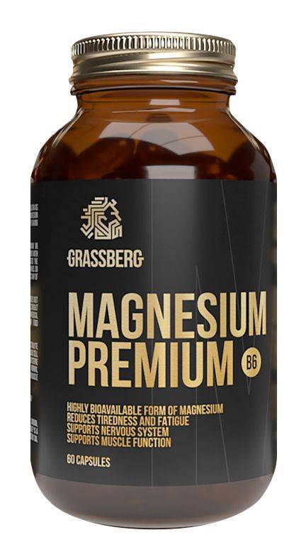 Grassberg Magnesium Premium B6 60 Capsules #9