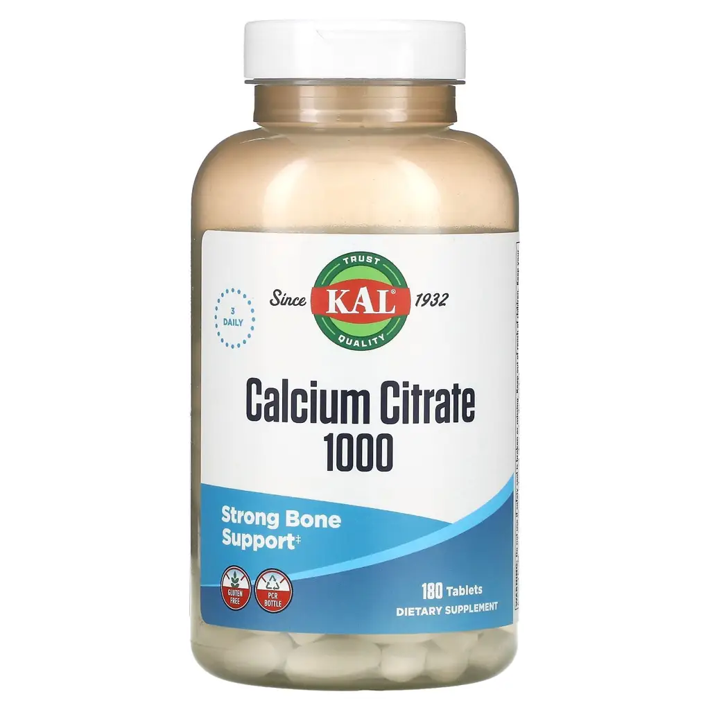 KAL Calcium Citrate 1000 mg 180 Tablets #1