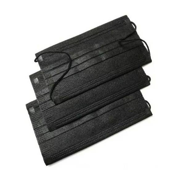 Medservice Plus 3-Layer Medical Mask Black 50 pcs