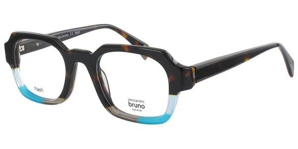 Eyeglass Frame for Adults, Oval Shape, White, Brown, Blue