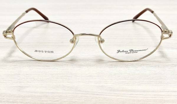 Julian Beaumont Women's Eyeglass Frame Model 1013 Gold and Bronze