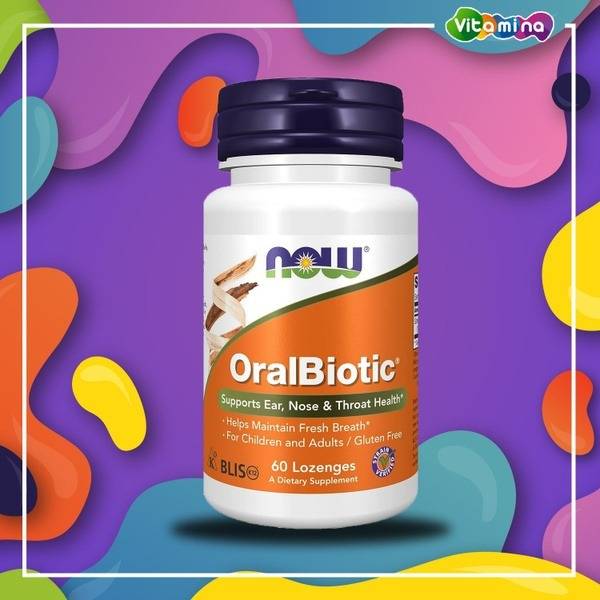 NOW Oralbiotic Lozenges: 60 Count Immune Support