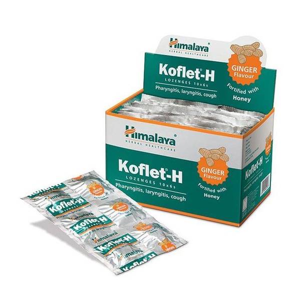 Himalaya Koflet Ginger Lozenges 6 Pack 6 Count