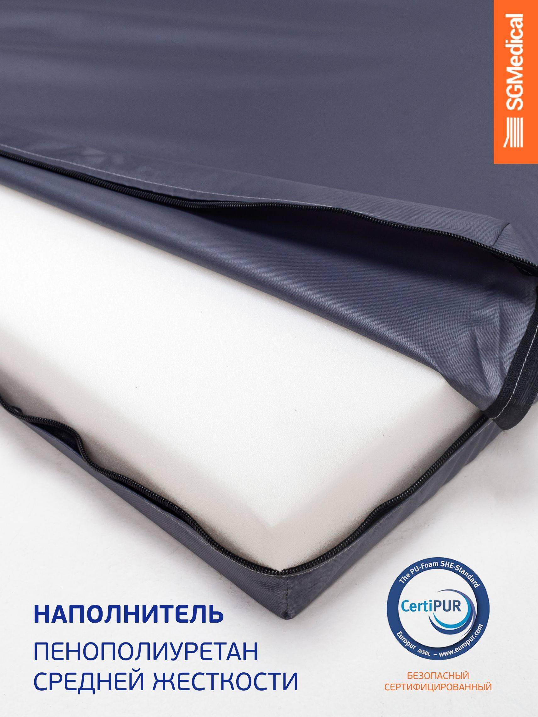 SGMedical Medical Mattress 190 × 90 × 10 cm Orthopedic Foam with Waterproof Oxford Cover #5