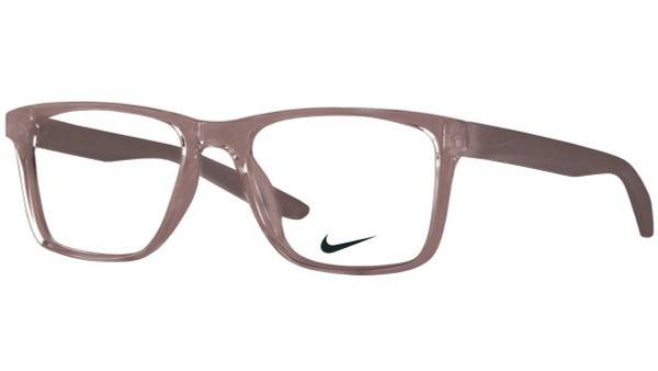 Nike 7300 250 Eyeglass Frame Brown Transparent Square