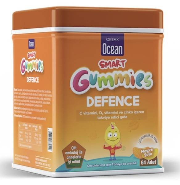 Kids' Immunity Gummies: 64 Delicious Vitamins (Turkey)