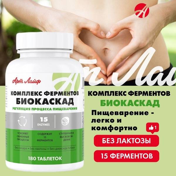 BioCascade Enzyme Complex: Improve Digestion & Metabolism (180 Tablets)