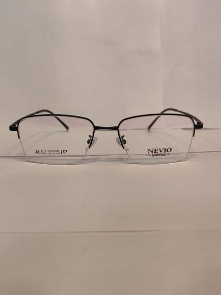 MORETTI EYEWEAR Male Eyeglass Frame Nevio Wide, Black, Matte Black