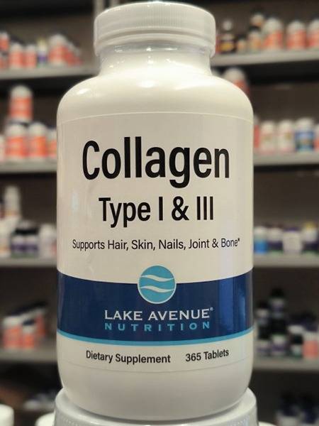 Lake Avenue Nutrition Collagen Type 1 & 3 Hydrolyzed Tablets (365ct)