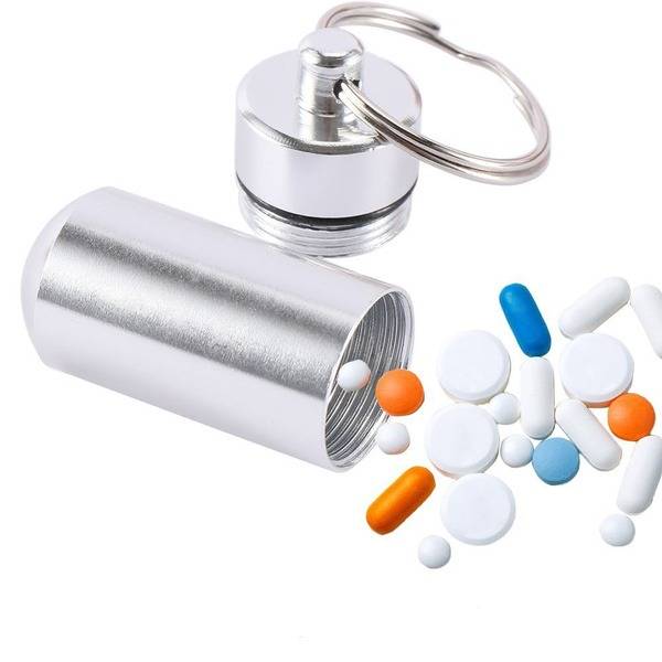 Metso Sealed Keychain Container for Hiking First Aid Kits and Emergency Supplies