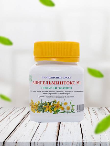 Apigelmintoks No. 1 Propolis Candies with Chamomile and Cinnamon 50 g, Melmur