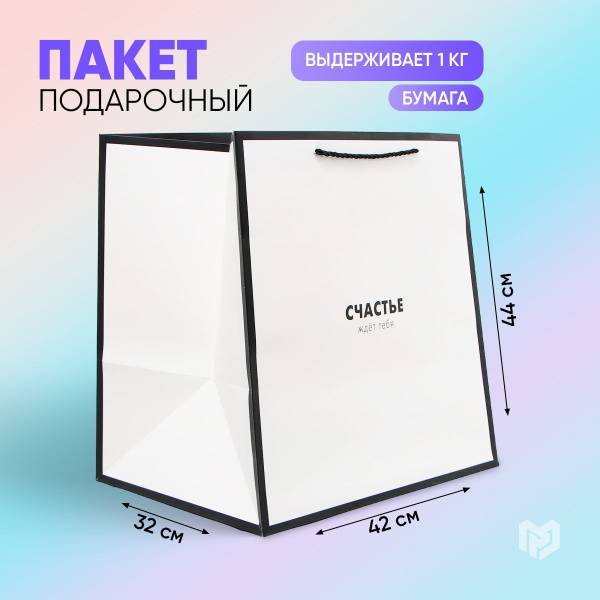 Gift Bag Square Medium 42x44x32 cm Cardboard Paper