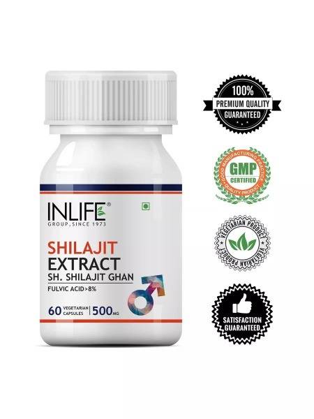 Inlife Shilajit Extract 60 Capsules (500mg)