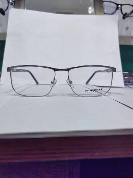 Moretti Eyewear Silver Wide Frame