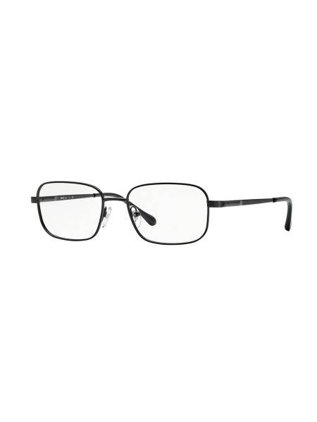 Men's Black Metal Square Eyeglass Frame, 53-17mm, with Flex Hinges