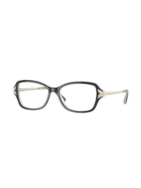 Sferoflex SF1576C55554 Women's Eyeglass Frame, Black, 54-15-135, Polished Acetate