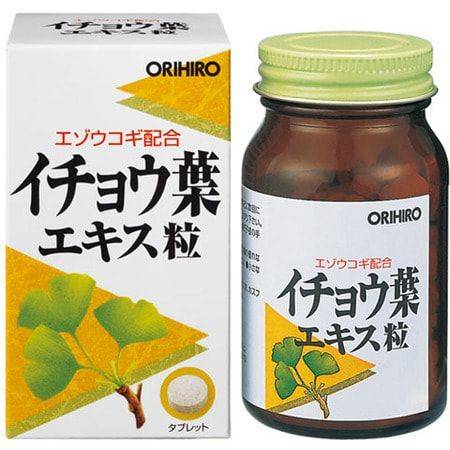 ORIHIRO Ginkgo Biloba with Eleutherococcus Forehead Patches 250 mg, 240 Count