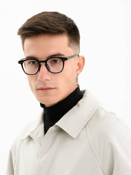 Havvs K9078 Unisex Plastic Eyeglass Frame with Polycarbonate Computer Lenses
