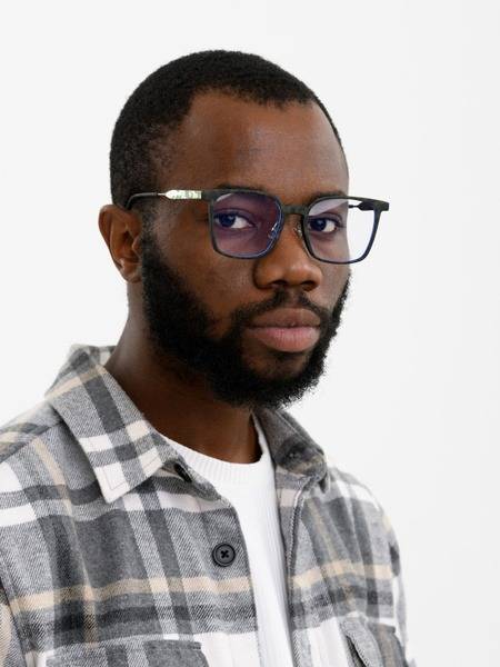 HAVVS S1234 Unisex Plastic Glasses Frame with Computer Lenses