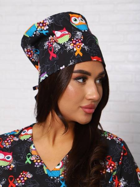 Medical Cap / Nurse Cap (54-60) - Black