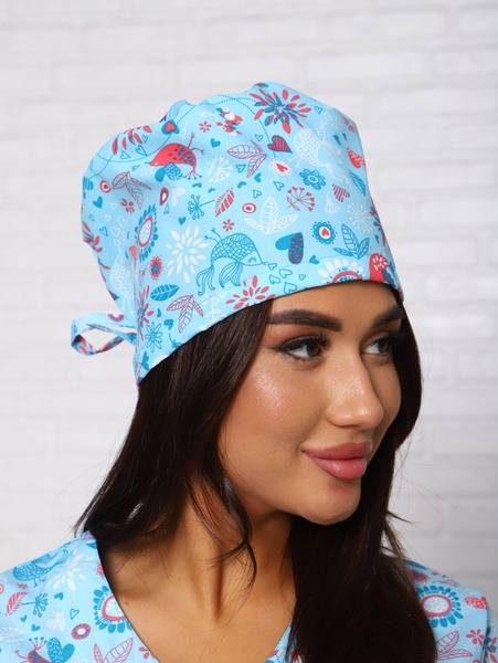 Medical Cap for Healthcare Workers with Ties (54-60)