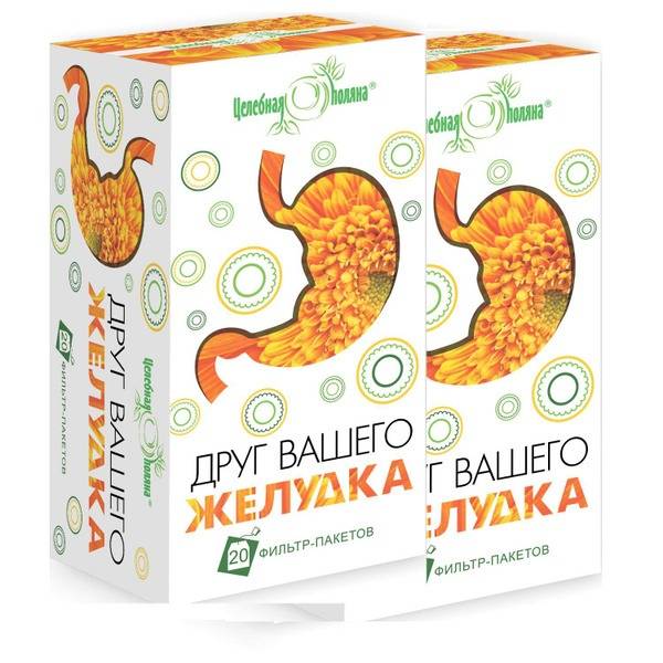 Tselyovaya Polyana Digestive Tea 2 Packs / 40 Filter Bags Herbal Blend