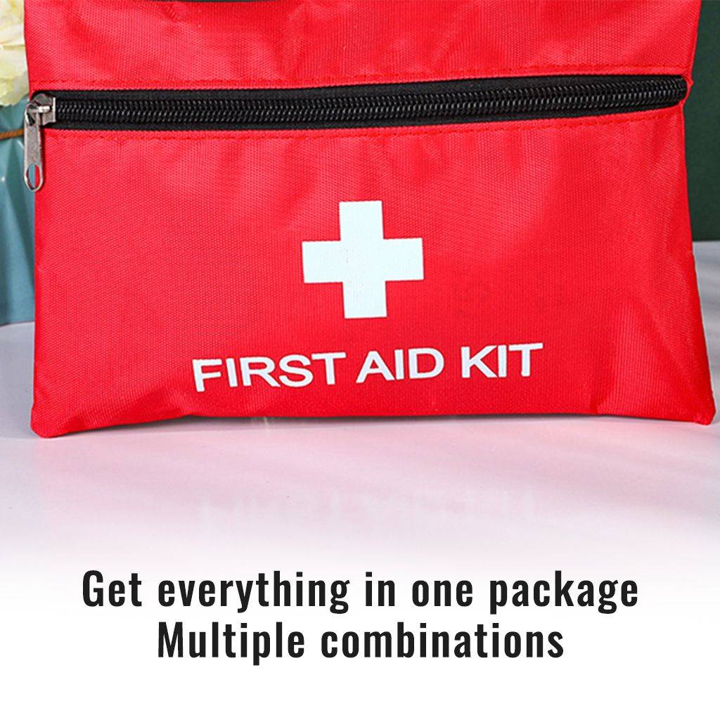Red Oxford Fabric Portable Travel First Aid Kit Bag, Size S (16x11 cm) #3