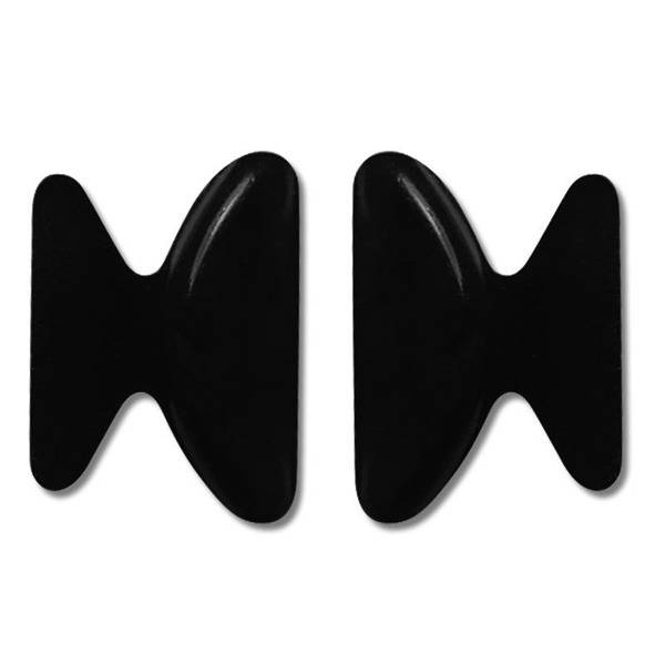 OptiTech Corrective Nose Pads for Eyeglass Frames, Thick, Black, 2.8x19mm, Gift Pair