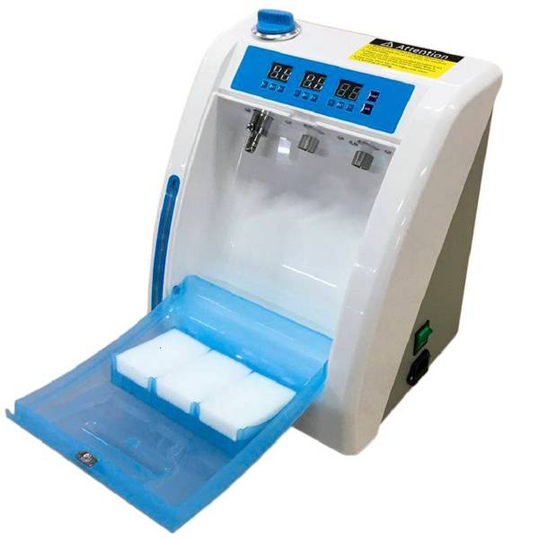 Dental Handpiece Lubrication and Cleaning Unit for Up to 3 Instruments