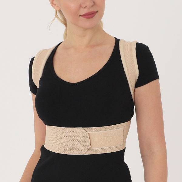 Krait Posture Corrector No. 4 (Chest Circumference 85-100 cm) for Spinal Deformities: Kyphosis, Scoliosis, Kyphoscoliosis, First or Second Degree Osteochondrosis F-09