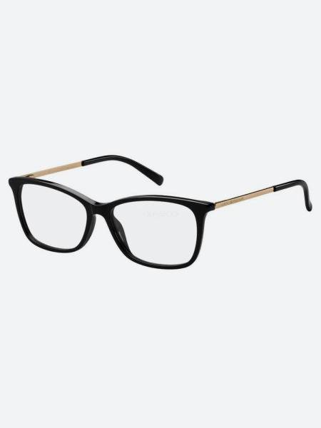 Tommy Hilfiger Women's Round Eyeglasses Frame, Black/Gold