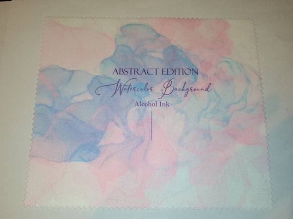 Nikitana Abctract Edition Eyeglass Cleaning Cloth, Gradient Pink