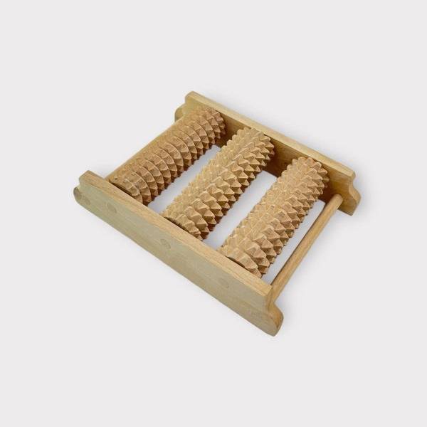 Wooden Foot Massager, Mechanical Rolling, for Legs