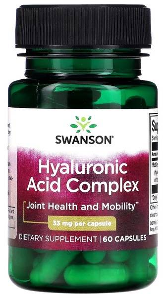 Hyaluronic Acid & Collagen Supplement: 33mg, 60 Capsules