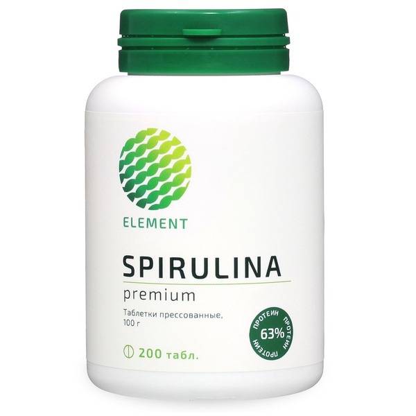 Spirulina Tablets (200 Count, Premium Quality, 1-Month Supply)