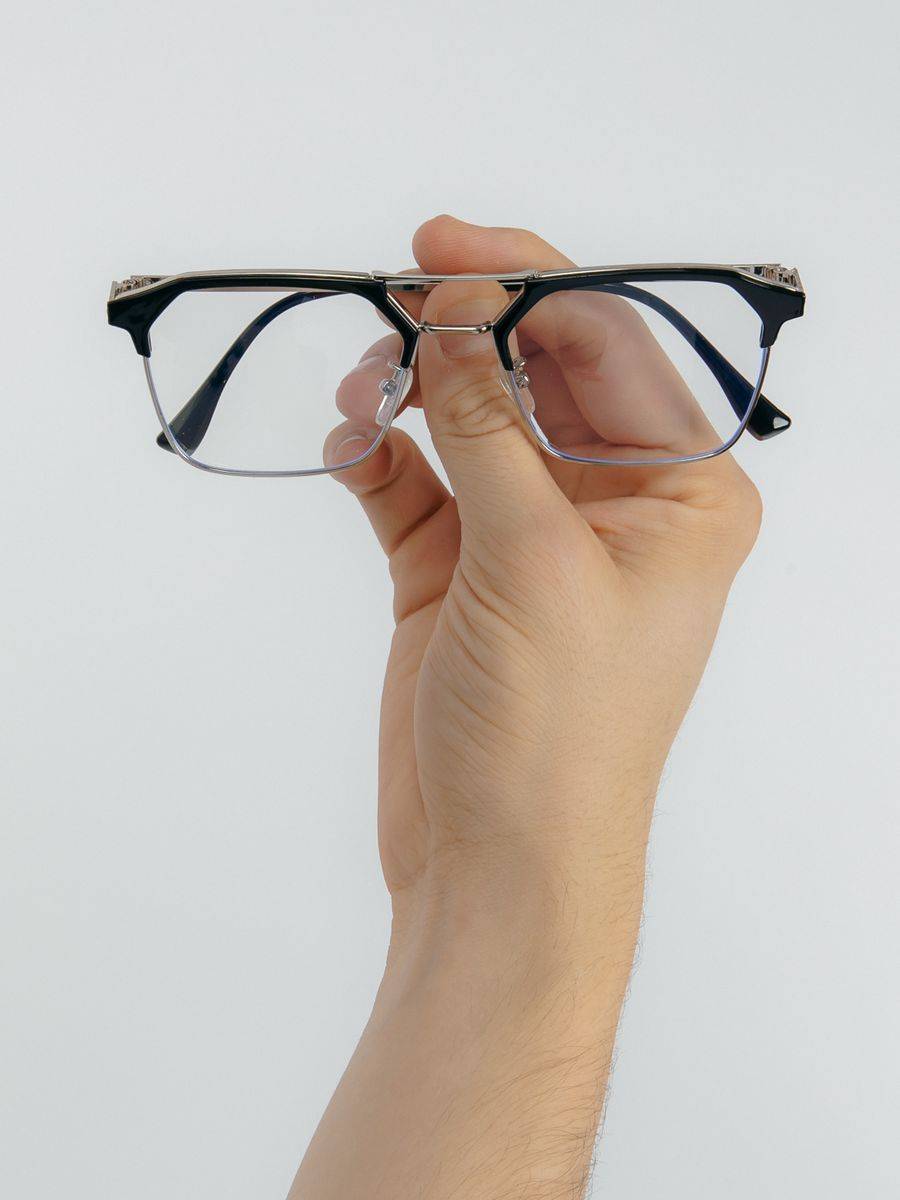 Zabologen Computer Glasses Male Silver Clear Lens Blue Blocker Plastic Metal Frame Spring-Summer 2025 #10