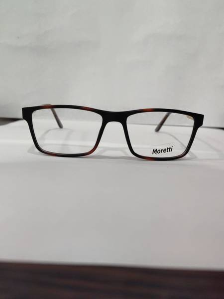 Moretti Eyewear Unisex Full-Rim Square Eyeglass Frame with Flex Temples