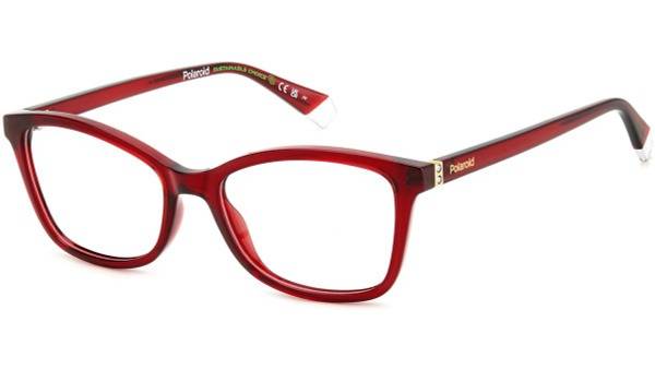 Polaroid D505 LHF Burgundy Cat Eye Eyeglass Frame