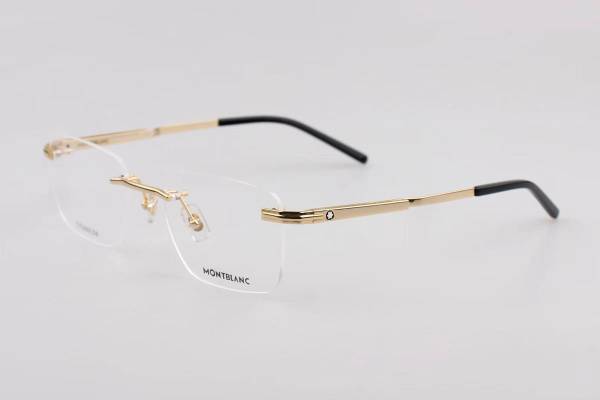 Montblanc MB02790 Rimless Eyeglass Frame Titanium Wood Unisex