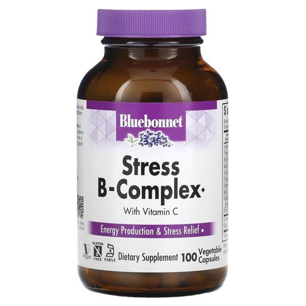 Bluebonnet Nutrition Stress B-Complex, vegetable capsules, 100-count bottle