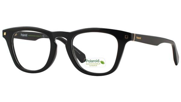 Polaroid D434 807 Cat Eye Eyeglass Frame - Black/Gold, Women's